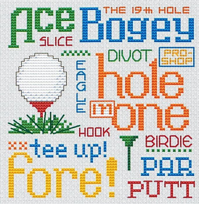 "Golf" | Cross Stitch Pattern