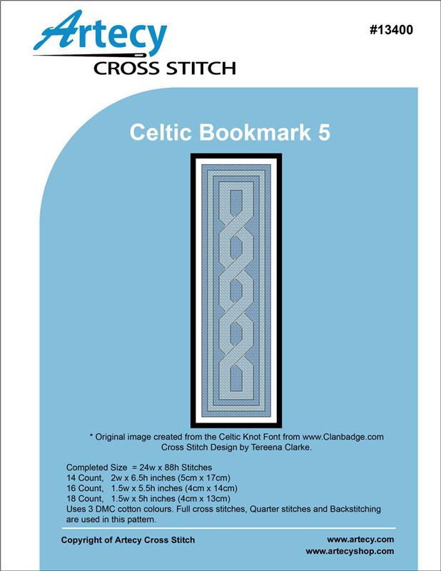"Celtic Bookmark 5" Cross Stitch Pattern