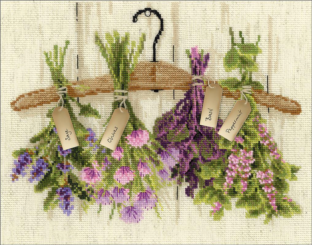 "Herbs Counted Cross Stitch Kit" Cross Stitch Kit
