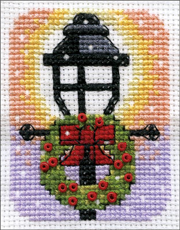 "Lamp Post Counted Cross Stitch Kit"