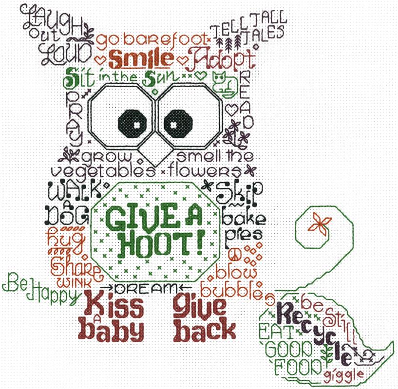 Let S Give A Hoot Cross Stitch Pattern