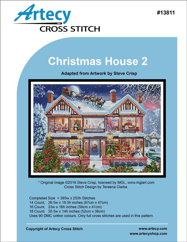 "Christmas House 2" Cross Stitch Pattern