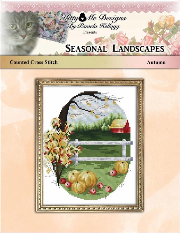 "Seasonal Landscapes Autumn" Cross Stitch Pattern