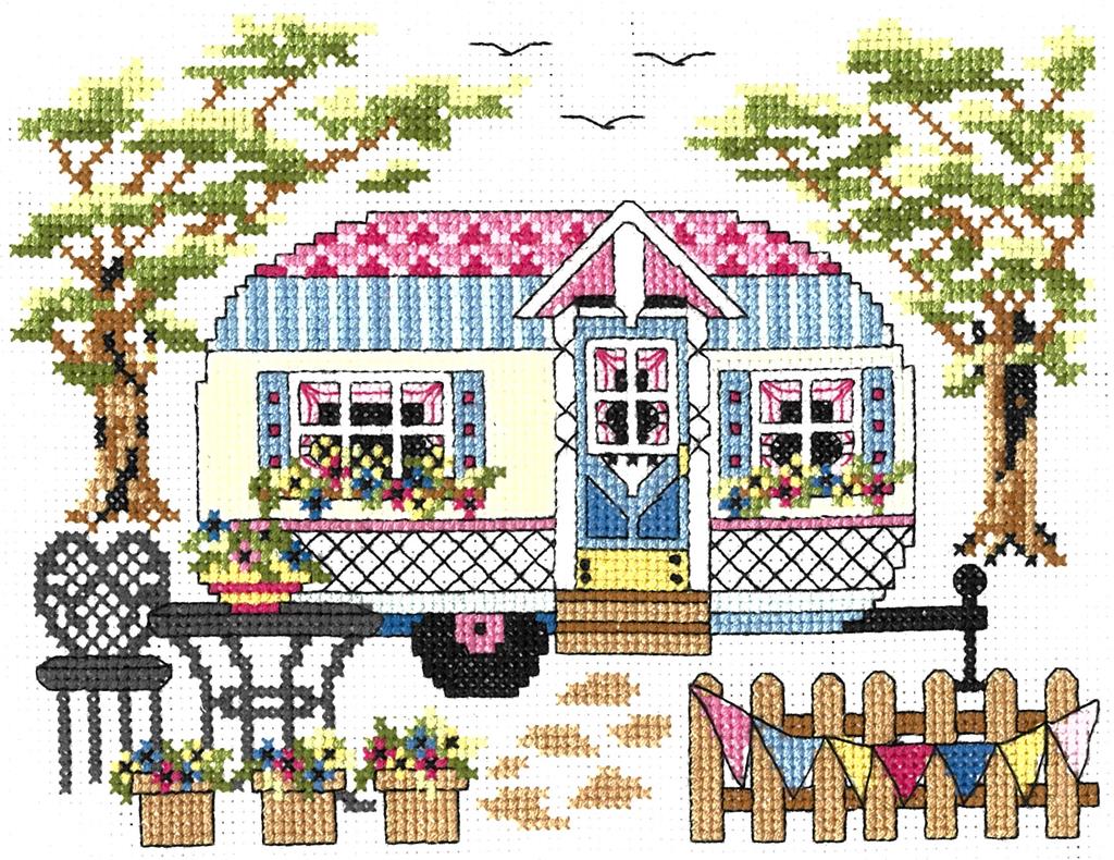 Spring Camper" | Cross Stitch Kit