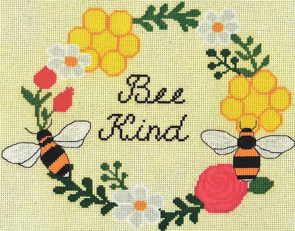 "Bee Kind" Cross Stitch Pattern