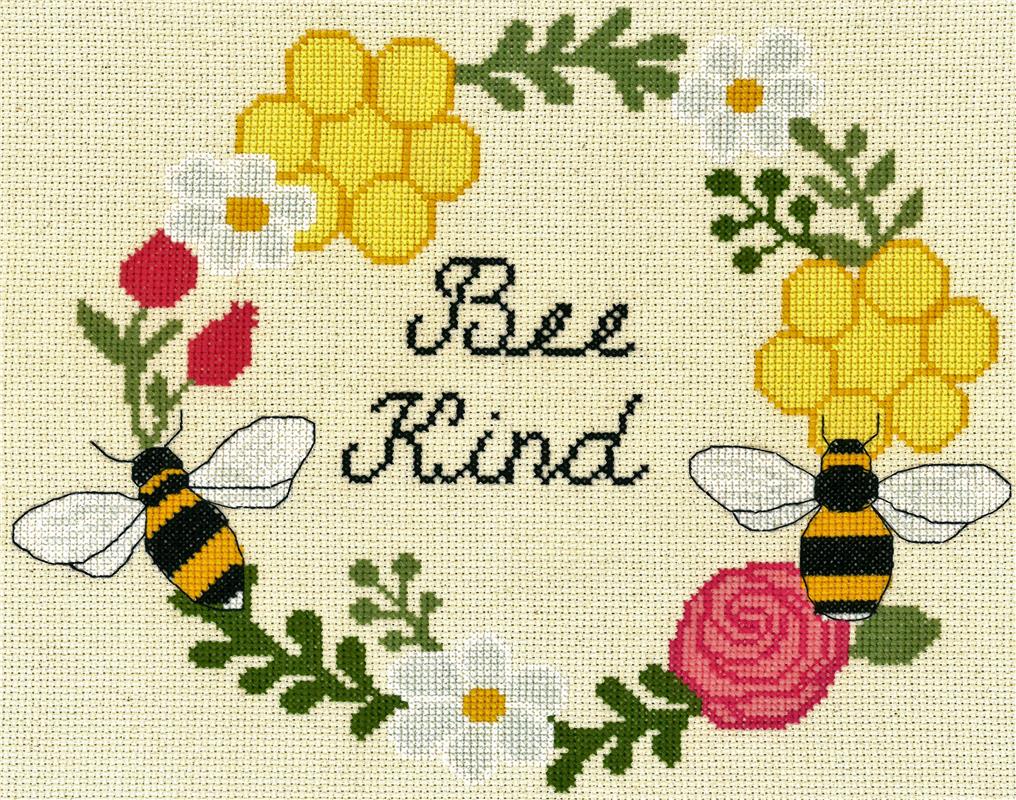 "Bee Kind" Cross Stitch Kit