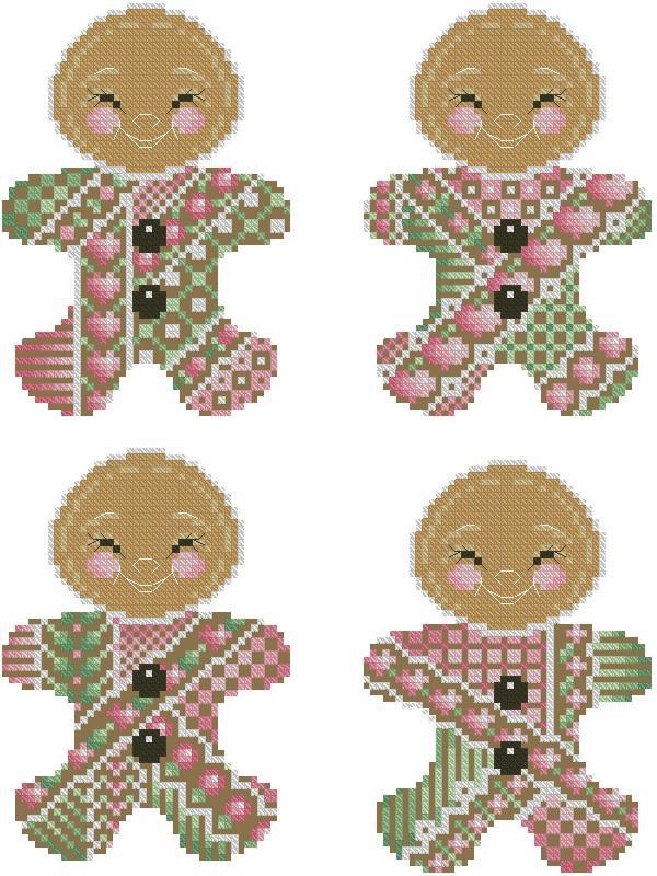 Cross stitch for beginners: Gingerbread Man - Cross Stitch 4 Free