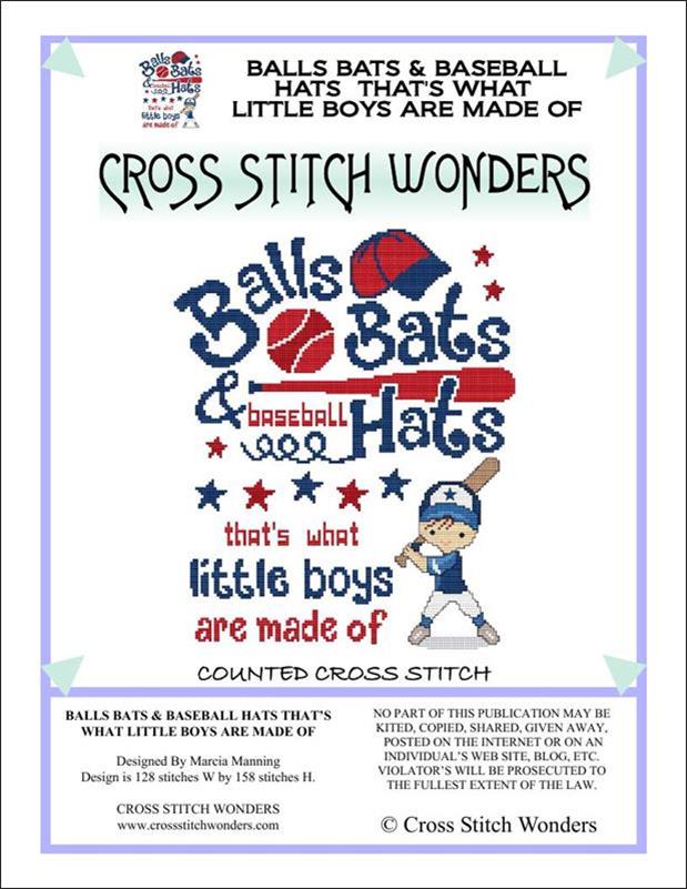 "Balls Bats & Baseball Hats That's What Little Boys Are Made Of"