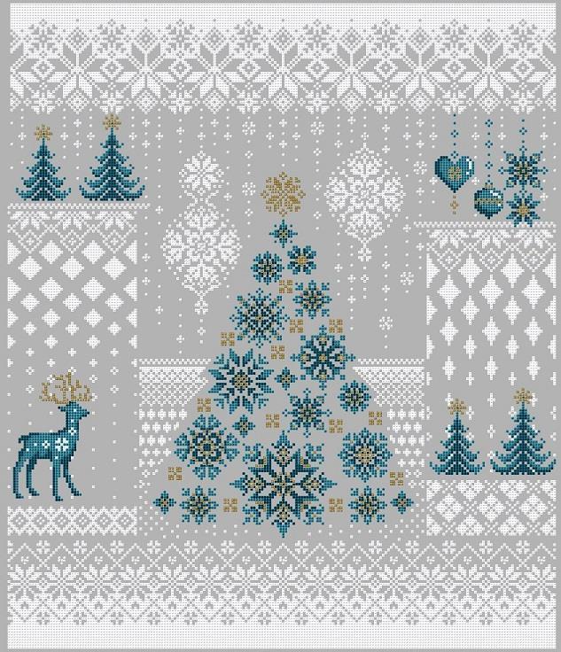 "Winter Snowfall" Cross Stitch Pattern
