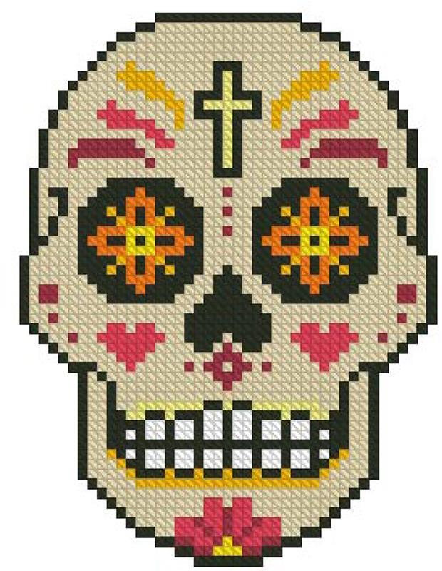 cross stitch scull head pillow pattern cross stitch scull head pillow pattern