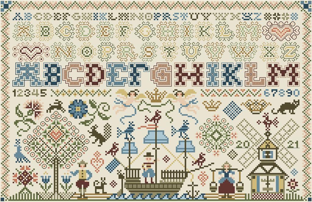 "Dutch Sampler" | Cross Stitch Pattern