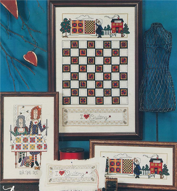 I Love Quilting Cross Stitch Pattern