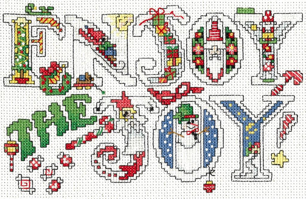 "Enjoy the Joy" Cross Stitch Kit