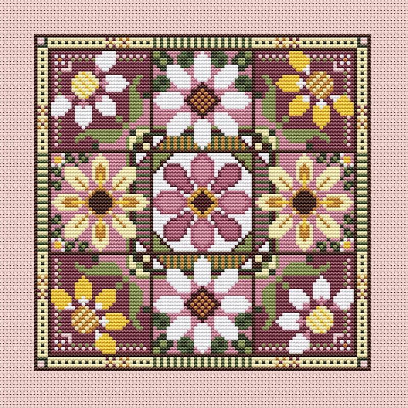 "Daisy Chain" Cross Stitch Pattern