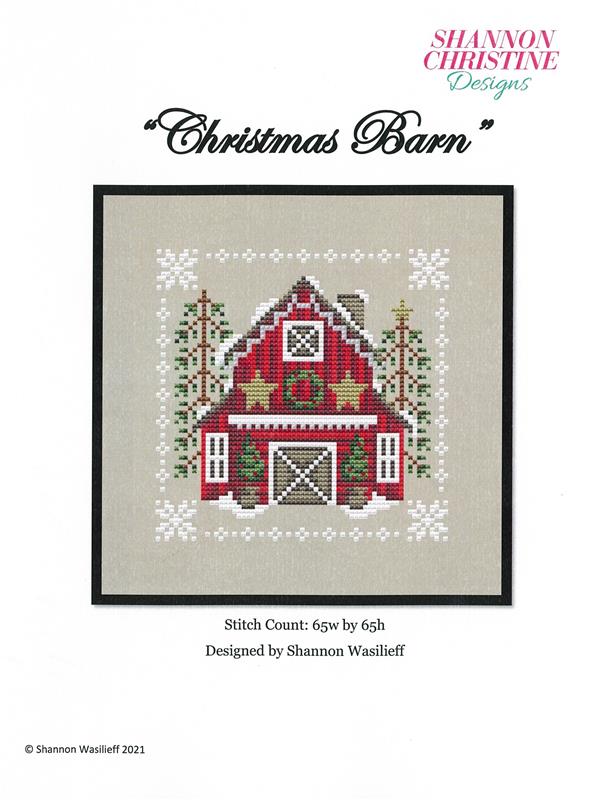 "Christmas Barn" Cross Stitch Pattern