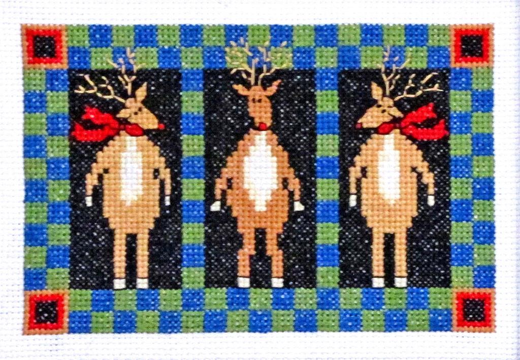 Kit De Point De Croix Renne De Noël – Toile 14 Ct, Activité Créative Fêtes De Fin D'année