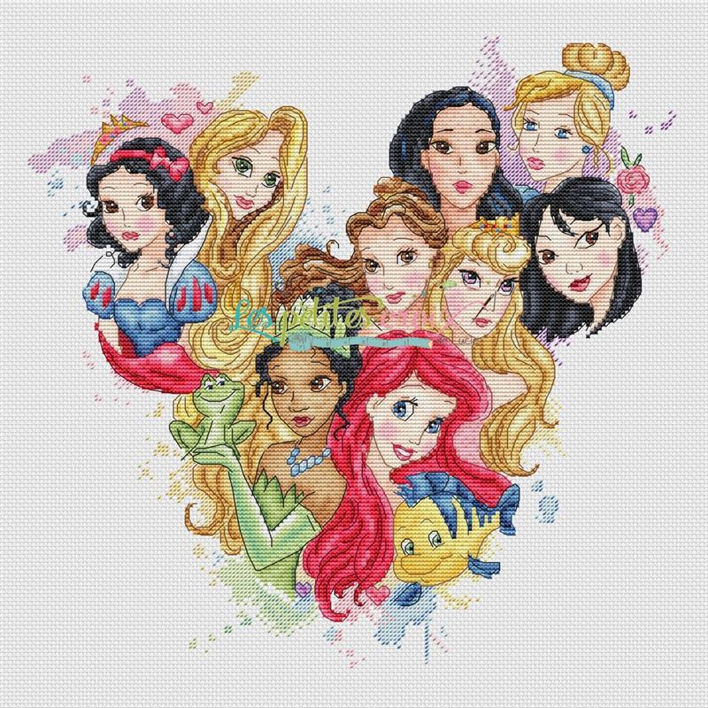 その他 Disney Princesses in Cross Stitch-22 Projects Disney Princess Cross-Stitch : 22 Easy-to-Follow Patterns