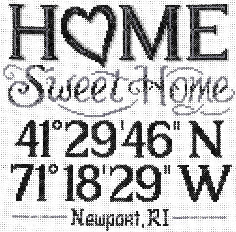  latitude longitude cross stitch pattern