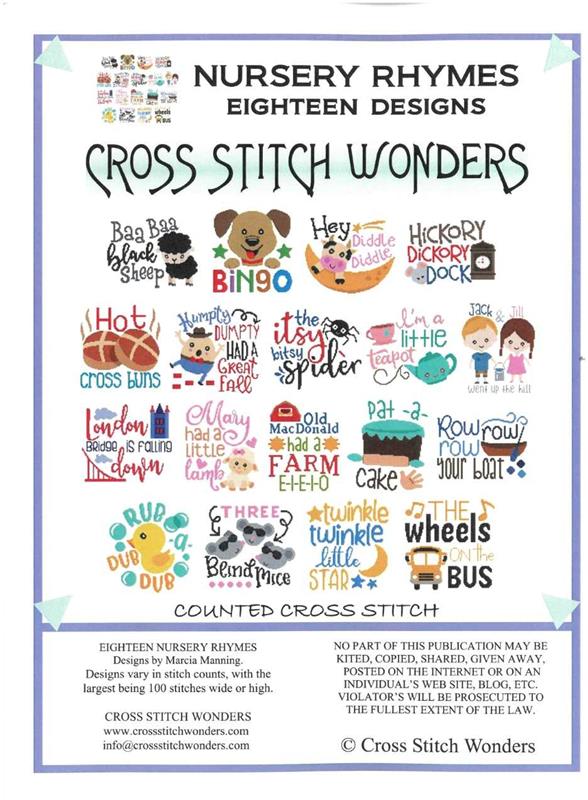 "Nursery Rhymes Combo" | Cross Stitch Pattern