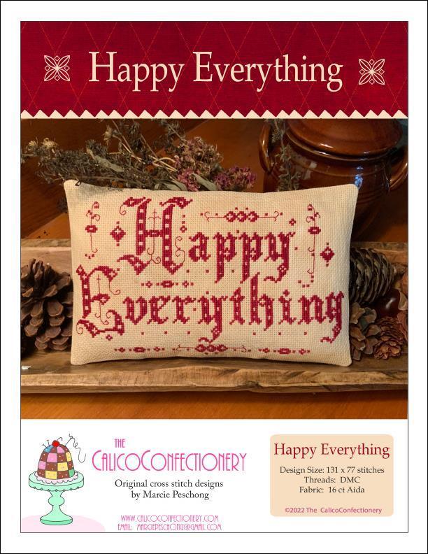 "Happy Everything" Cross Stitch Pattern