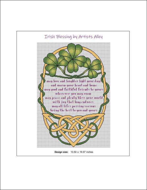 "Irish Blessing" Cross Stitch Pattern