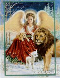 "Angel Lion And Lamb" by Heaven And Earth Designs