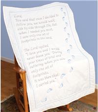 Footprints In The Sand Counted Cross Stitch Pattern Book