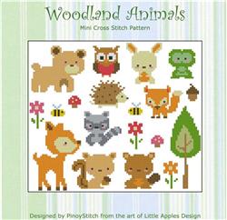 "Woodland Animals Collection" | Cross Stitch Pattern