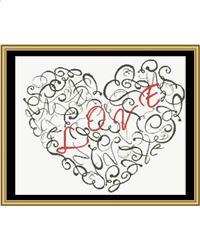 Love iscross stitch pattern pdf counted cross stitch