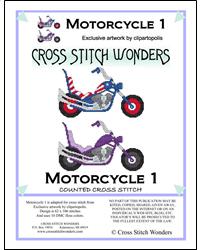 "Motorcycle 1" | Cross Stitch Pattern