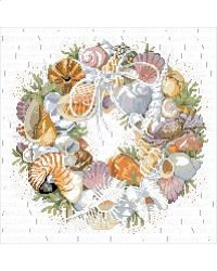 "Seashell Wreath" | Cross Stitch Pattern