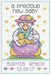 Beginner Minis B Is For Baby Counted Cross Stitch Kit-3"X3