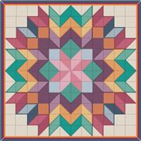 Oquilts cross stitch baby quilt