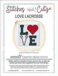 "LOVE Lacrosse" | Cross Stitch Pattern