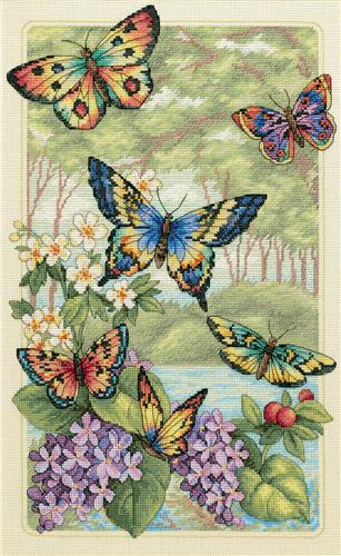 Easystreet Little Folks Butterfly Counted Cross-Stitch Kit 