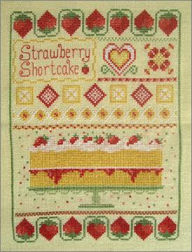 Strawberry Season Cross Stitch Sampler Pattern