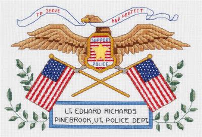 Police Officer Cross Stitch Kit