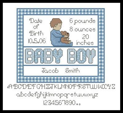 "Baby Boy Sampler 2" by Artecy Cross Stitch