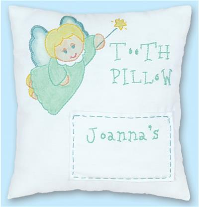 Toothfairy Pillow Stamped Cross Stitch