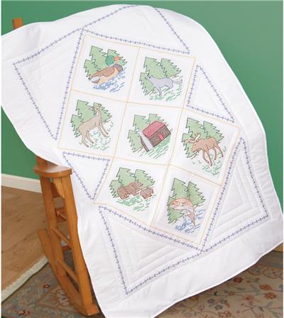 Stamped cross stitch quilt tops clearance