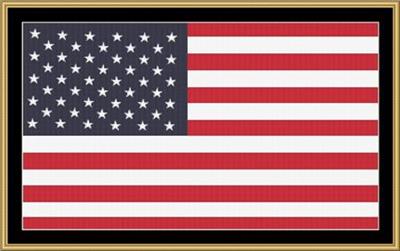 Image Of American Flag With Cross