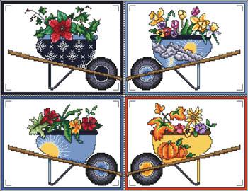"Wheelbarrow Seasons" by Vickery Collection