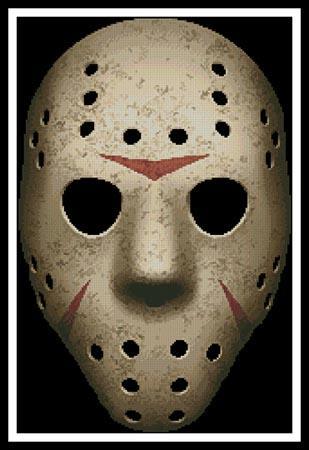 newness tragedie jord Scary Hockey Mask" | Cross Stitch Pattern