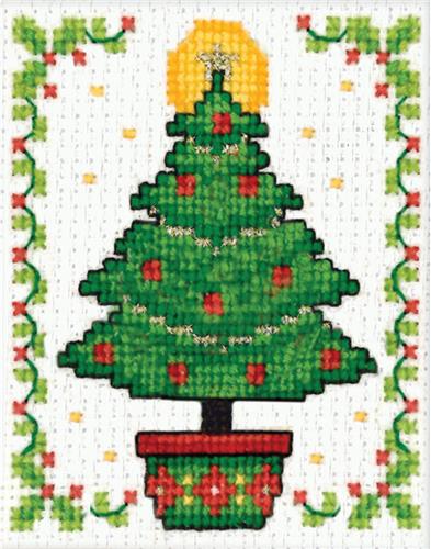 create a holiday cross stitch image and mount it within the miniature frame this package contains one 3x2 inch plastic frame embroidery floss aida cloth - Cross Christmas Tree create a holiday cross stitch image and mount it within the miniature frame this package contains one 3x2 inch plastic frame embroidery floss aida cloth - Cross Christmas Tree