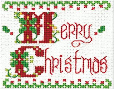 Merry Christmas  Cross Stitch Kit