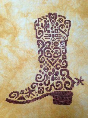 &ldquo;Tribal Cowboyboot&rdquo; | Cross Stitch Pattern