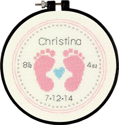 Baby Footprints Cross Stitch Kit Baby Footprints Cross Stitch Kit