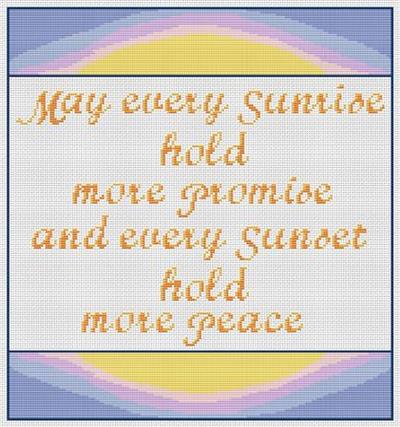 "Sunrise,Sunset" | Cross Stitch Pattern