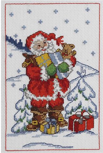 Cross Stitch Kit - Christmas - Santa – shopdelightfulfind