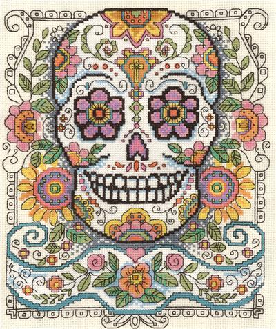 Sugar Skull Cross Stitch Pattern